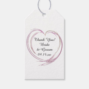 Tags der Abstrakten Herz-Gastgeschenk Hochzeit Geschenkanhänger