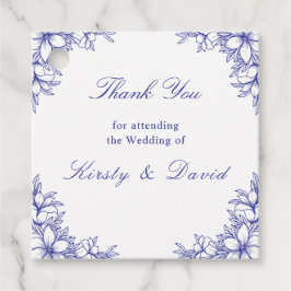 Tags der blauen Verzierten Gastgeschenk Hochzeit Geschenkanhänger