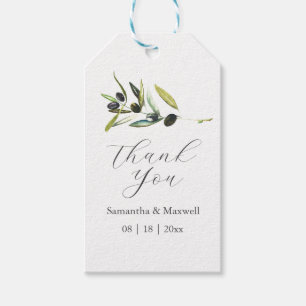 Tags der Gastgeschenk Hochzeit der Olive Branch Geschenkanhänger