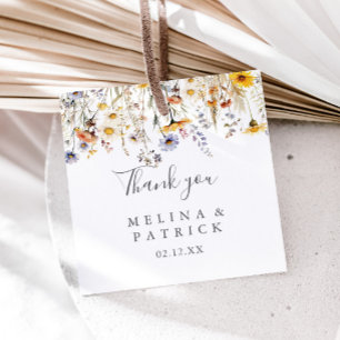 Tags der Gastgeschenk Hochzeit "Sonnenschein-Wildb Geschenkanhänger