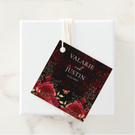 Tags der gotischen Gastgeschenk Hochzeit Rot und S Geschenkanhänger