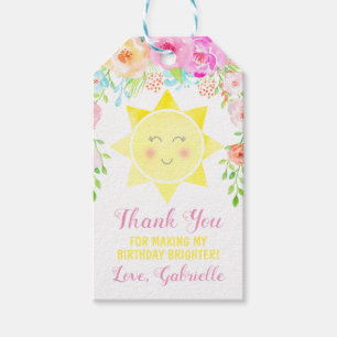 Tags des Sonnenscheins, Gastgeschenk-Tags für Sonn Geschenkanhänger
