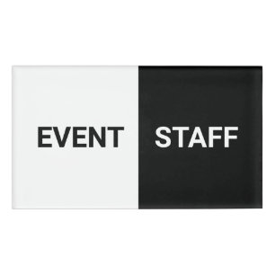Tags des Veranstaltungspersonals Budget Friendly A Namenschild