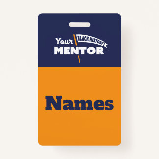 Tags du nom du guide touristique - Badge orange