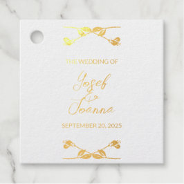 Tags für die Hochzeit von benutzerdefinierten Foli