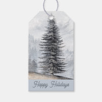 Tags für Geschenke aus dem Wald
