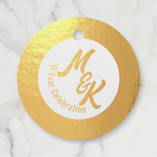 Tags für personalisierte Foil-Gefälligkeit (Vorderseite)