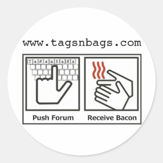 TAGS N BAGS RUNDER AUFKLEBER