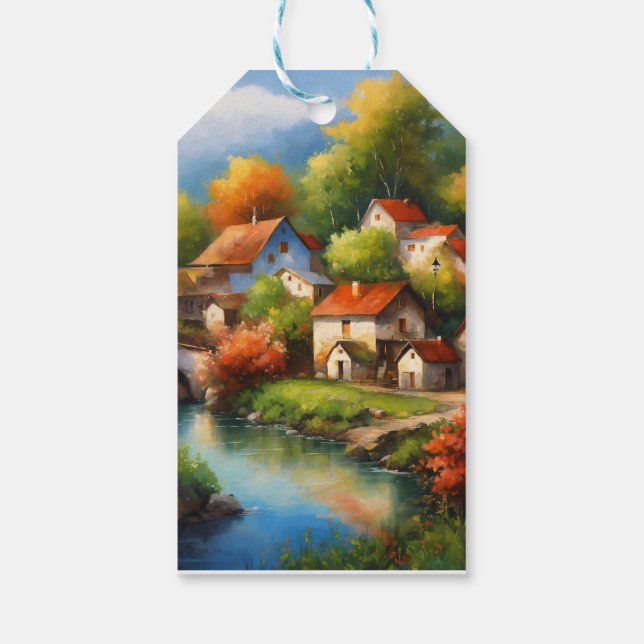 Tags und Beilagen von Paketen Geschenkanhänger (Rückseite)