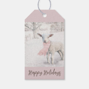 Tags zum Winterlandwirt-Thema Weihnachtsgeschenk Geschenkanhänger