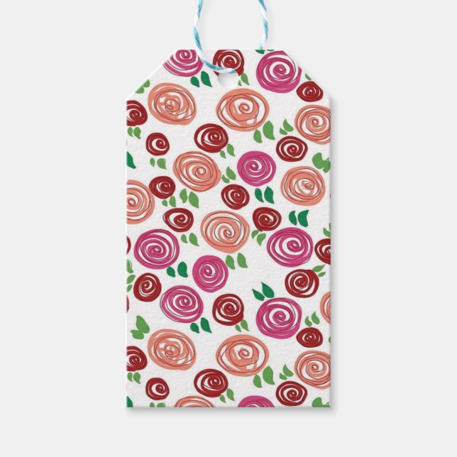 Tagtraum Rosen Geschenkanhänger (Vorderseite)