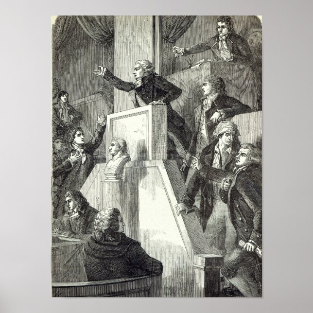 Tagung der Nationalversammlung, 1791 Poster (Vorne)