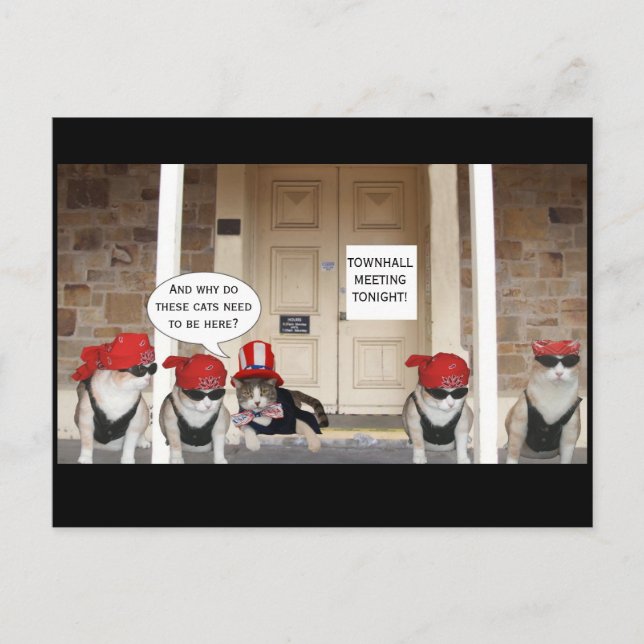 TAGUNG IN TOWNHALL POSTKARTE (Vorderseite)