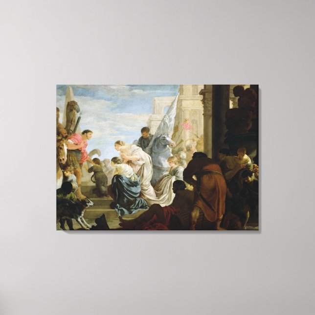 Tagung von Anthony und Cleopatra, 1645 Leinwanddruck (Vorderseite)