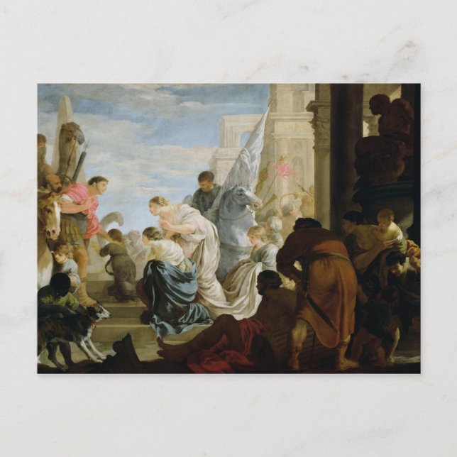 Tagung von Anthony und Cleopatra, 1645 Postkarte (Vorderseite)