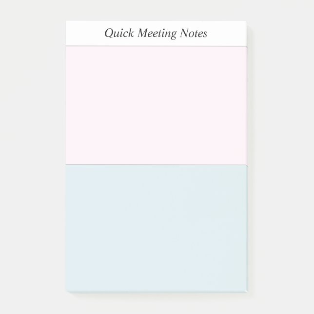Tagungsnotizen Post-it Klebezettel (Vorderseite)