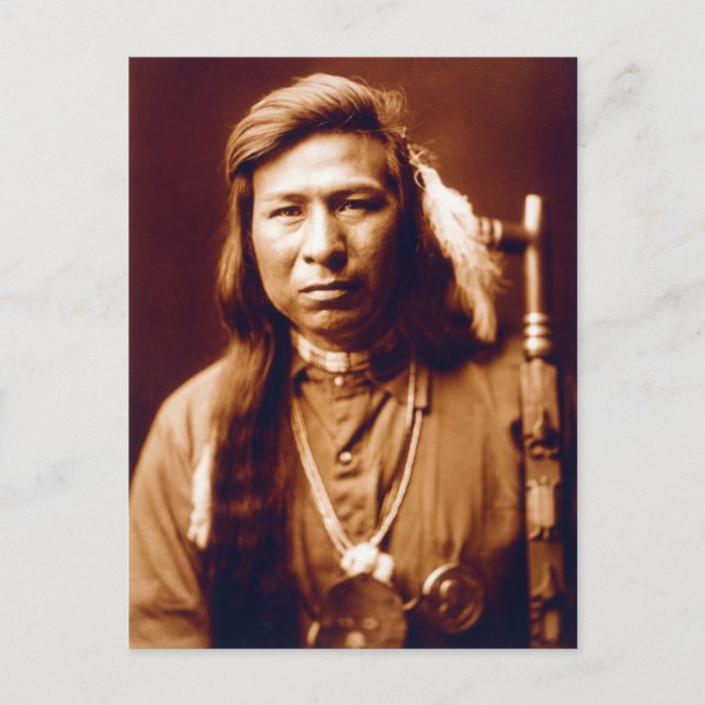 Tah It Way (Indianeramerikaner) Postkarte (Vorderseite)