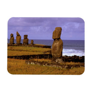 Tahai-Plattform Moai-Statue Abstracts Ostern Magnet