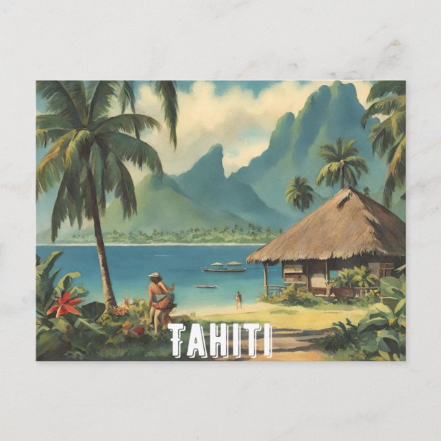 Tahiti (2) postkarte (Vorderseite)