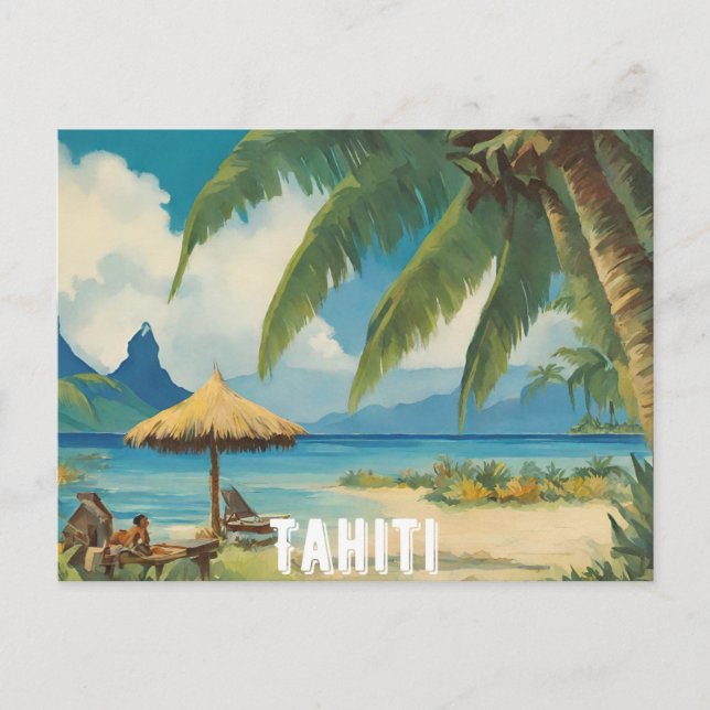Tahiti (4) postkarte (Vorderseite)