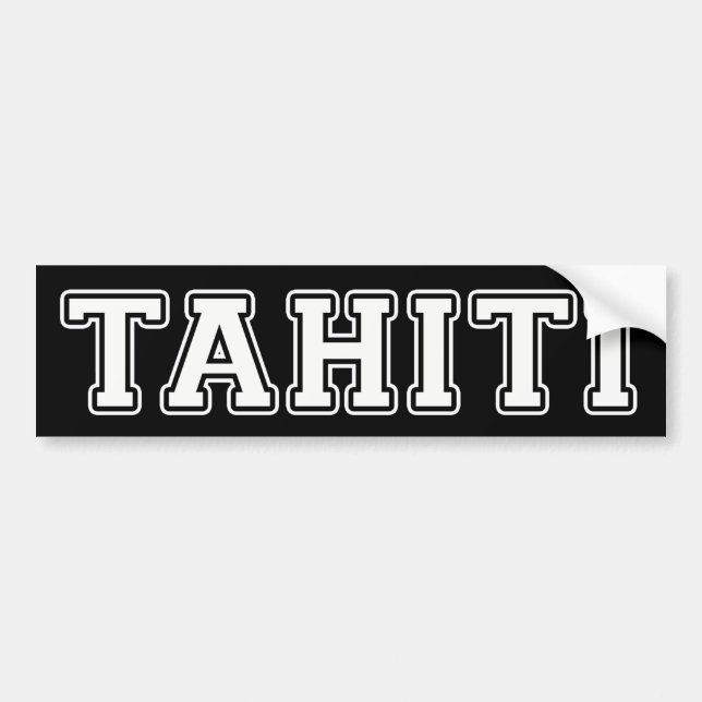 Tahiti Autoaufkleber (Vorne)