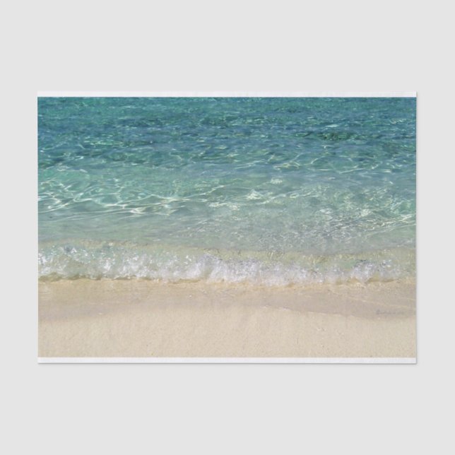 Tahiti Blue Tropical Water Seidenpapier (Vorderseite)
