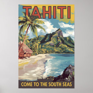 Tahiti Französisch Polynesien Pinellerischer Rundg Poster