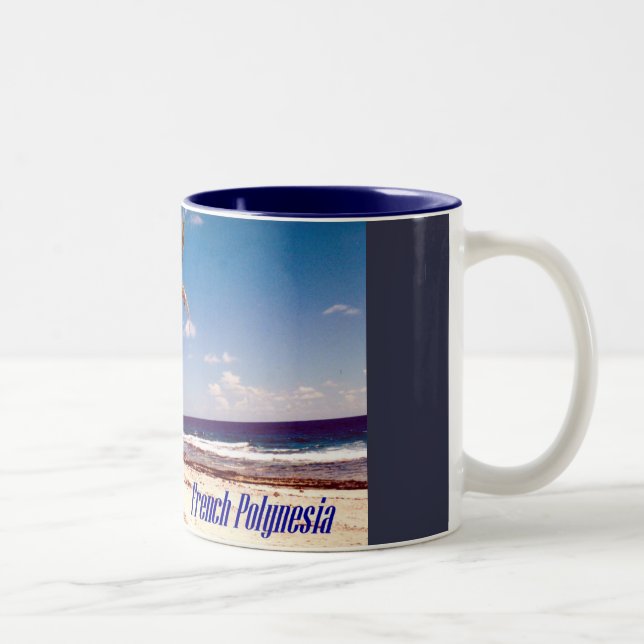 Tahiti-Französisch-Polynesien Zweifarbige Tasse (Rechts)