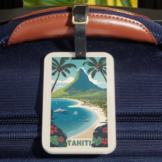 Tahiti Gepäckanhänger (Vorderseite Insitu 2)