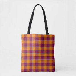 Tahiti Gold and Rose Bud Cherry Plaid Tasche
