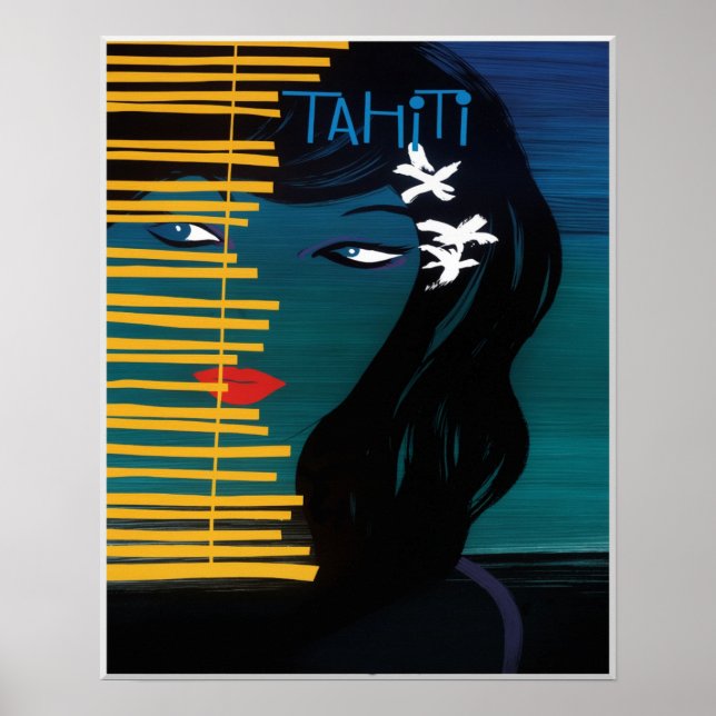 Tahiti-Reiseposter  Poster (Vorne)