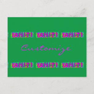 Tahiti Sign Thunder_Cove Postkarte
