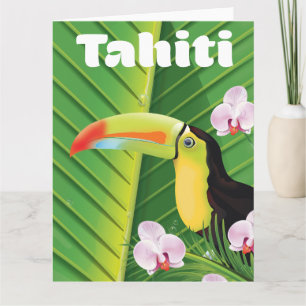 Tahiti Toucan Reiseprint Karte
