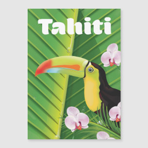 Tahiti Toucan Reiseprint Magnetkarte