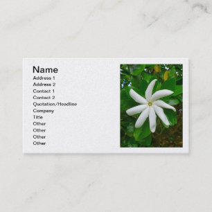 Tahitian Gardenia Visitenkarte