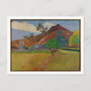 Tahitian Landscape, 1891 (Oil on canvas) Postkarte