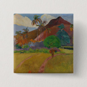 Tahitian Landschaft, 1891 (Öl auf Leinwand) Button