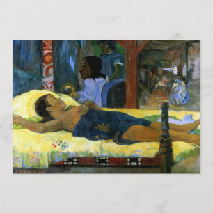 Tahitian Nativity Szene Gauguin farbenfrohe Kunstf Ankündigung