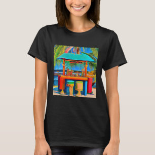 Tahitian Tiki Bar Niedlich Retro gestylt tropisch T-Shirt