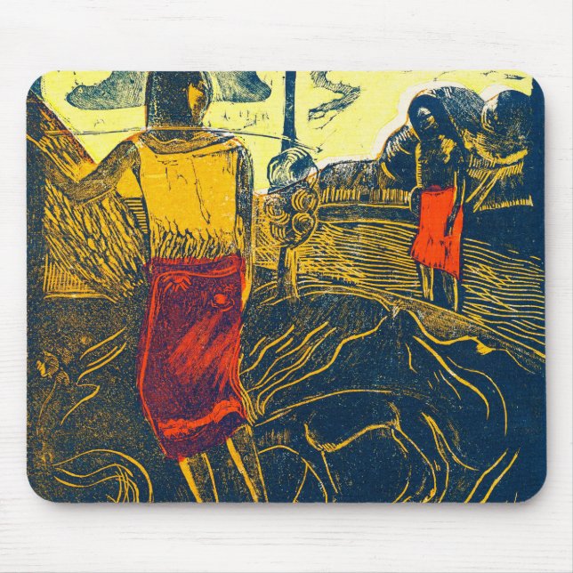 Tahitian Women and Dog, Gauguin Mousepad (Vorne)