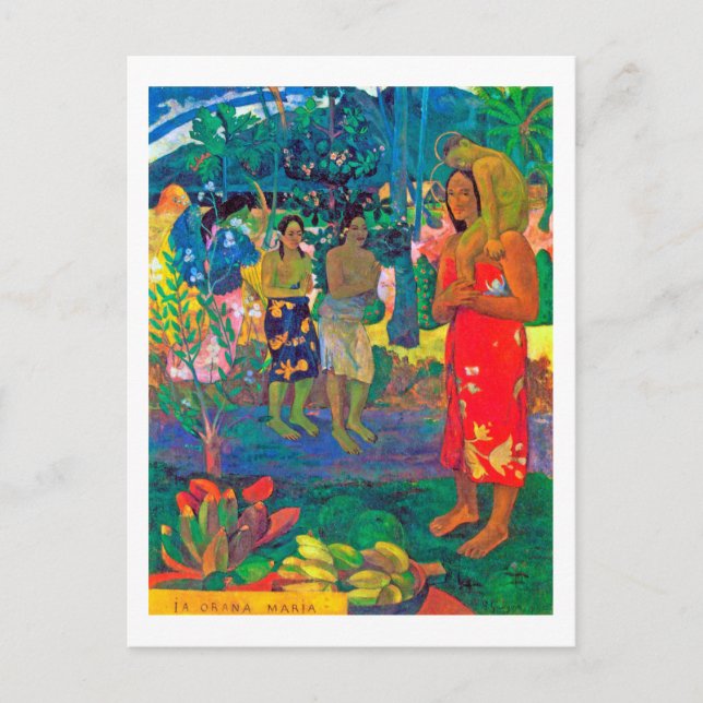 Tahitian Women, Gauguin Postkarte (Vorderseite)