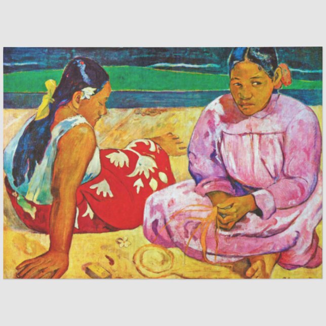 Tahitian Women, Gauguin Seidenpapier (Vorderseite)
