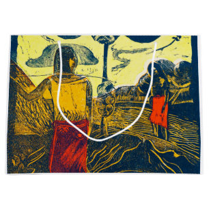 Tahitianische Frauen und Hund, Gauguin Große Geschenktüte