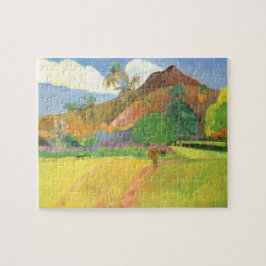 Tahitianische Landschaft, Berge Tahiti, Paul Gaugu