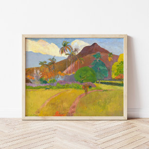 Tahitianische Landschaft   Paul Gauguin Poster