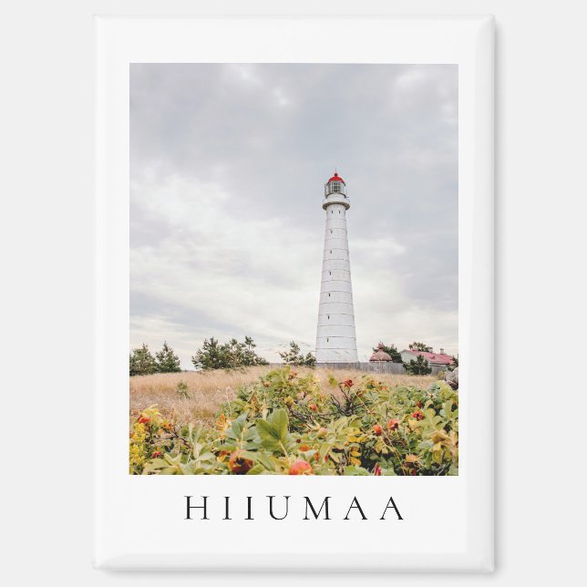 Tahkuna Lighthouse on Hiiumaa island, Estonia Magnet (Vorderseite)