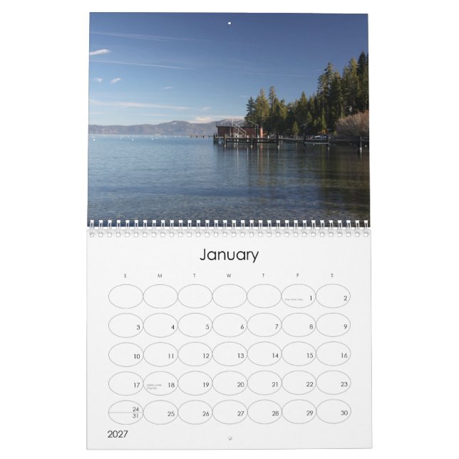 Tahoe 2012 Kalender (Jan 2027)