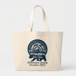 Tahoe Adventure Bear Familie Matching Urlaub Jumbo Stoffbeutel