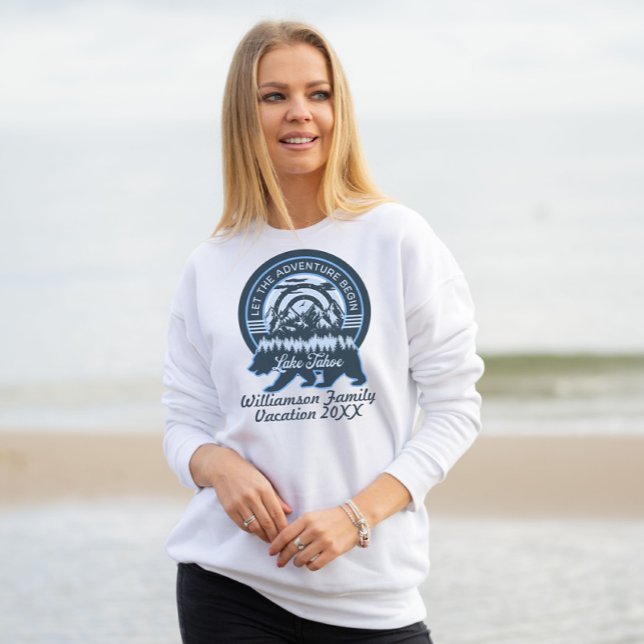 Tahoe Adventure Bear Familie Matching Urlaub Sweatshirt (Von Creator hochgeladen)