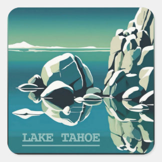 Tahoe-Aufkleber Quadratischer Aufkleber